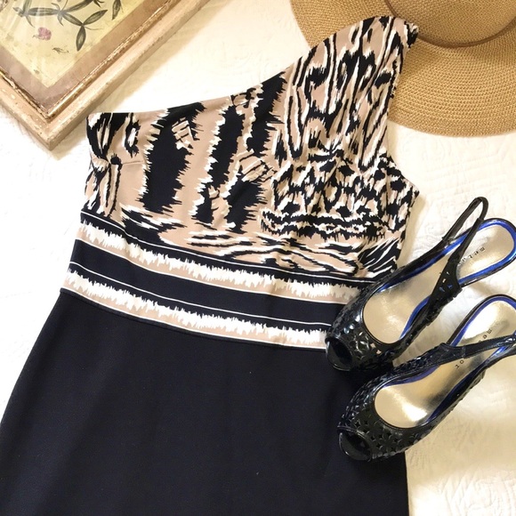 BCBGMaxAzria One Shoulder Dress - Picture 15 of 16